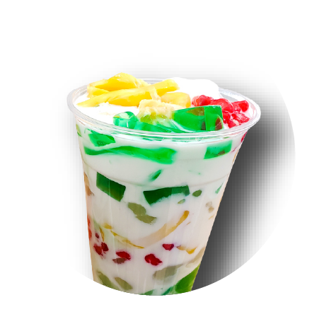 Layered fruit and jelly dessert cup from Ice King